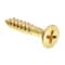 Prime-Line Wood Screw, Flat Head, Phillips Drive No. 10 X 1in Solid Brass 100PK 9035586 - alternate 1